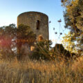 Torre de l'antic Castell de Torres de Cas, Àger. La Noguera, Lleida. Catalunya. Montsec d'Ares.