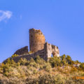 Castell de Falç i els restes de l'antiga església de Sant Just i Sant Pastor de Falç. Tolba, Ribagorça. Osca, Aragó. Montsec de l'Estall.