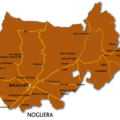 Mapa de la Comarca de La Noguera