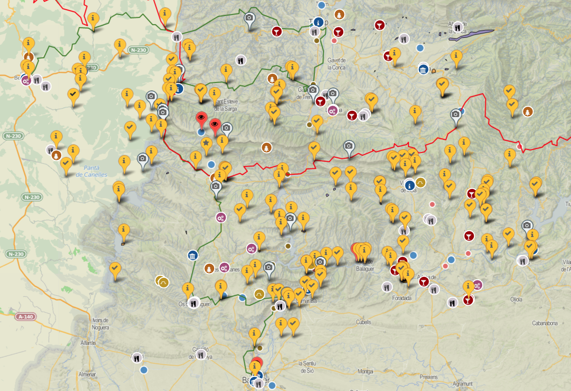 Mapa Interactiu de la Serra del Montsec