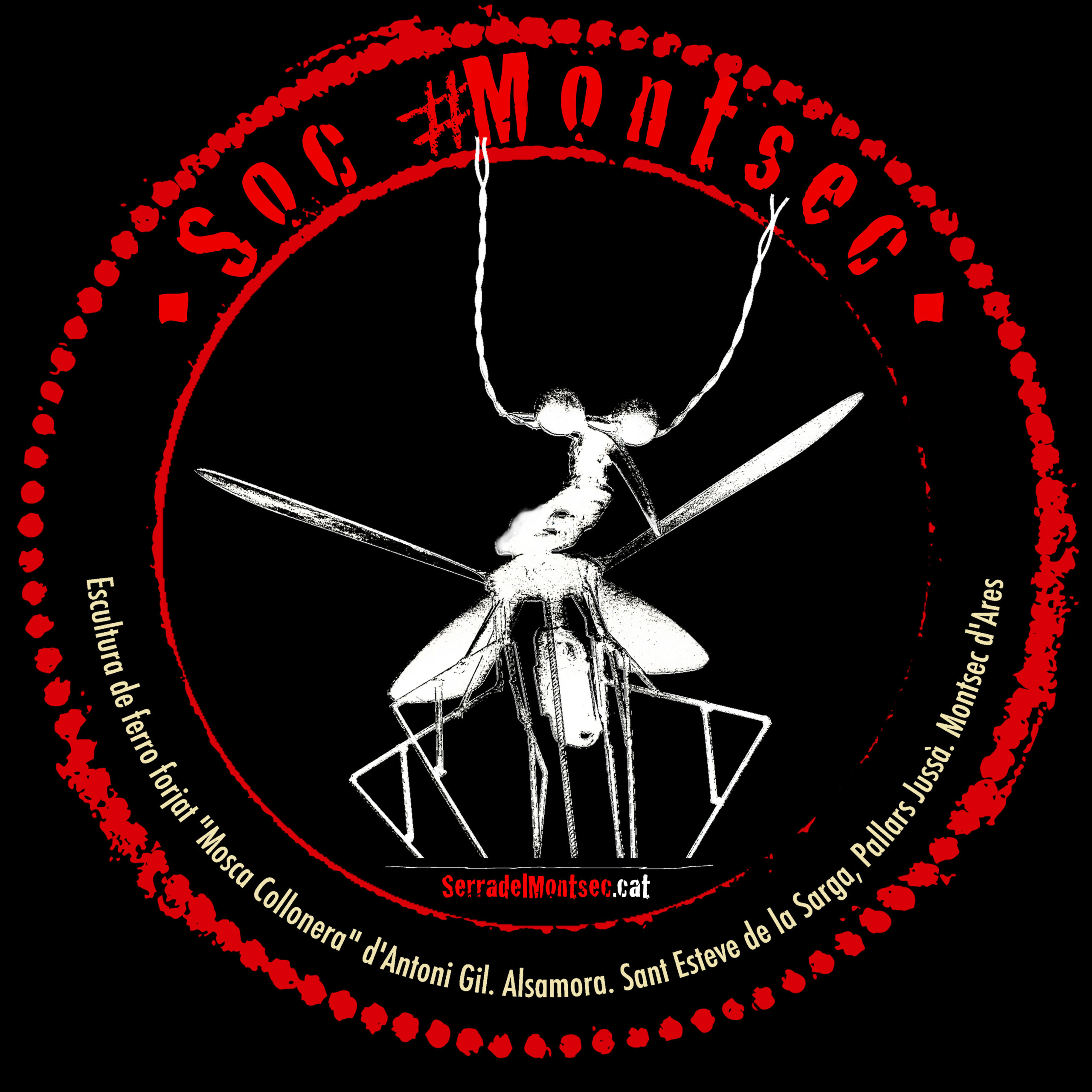 Samarreta Negra Sóc Montsec - Mosca Collonera